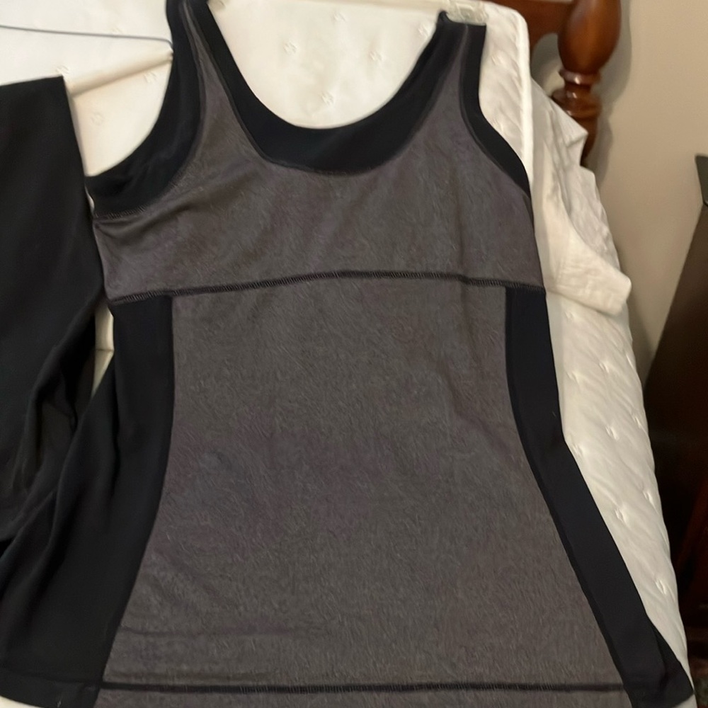Lucy separates: sleeveless top and black pants